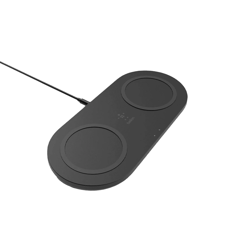 БЗП Belkin Dual Pads Wireless Charging Qi, 15W, black (WIZ008vfBK)