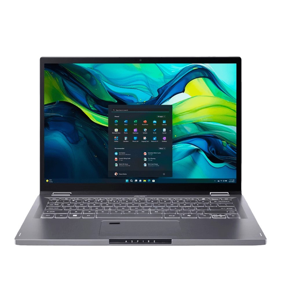 Ноутбук 14" Acer Aspire Spin 14 ASP14-51MTN Touch (NX.KRUEU.004)/Intel 7-150U/16GB/1TB SSD/IntelUHD/Win11/Grey