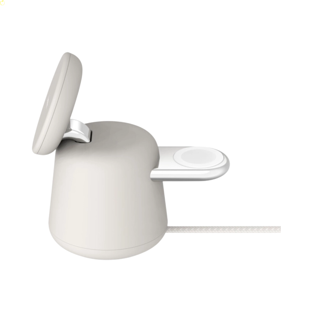 Бездротовий ЗП Belkin 2в1 MagSafe iPhone/Watch/AirPods, Sand Mass (WIZ020VFH37)
