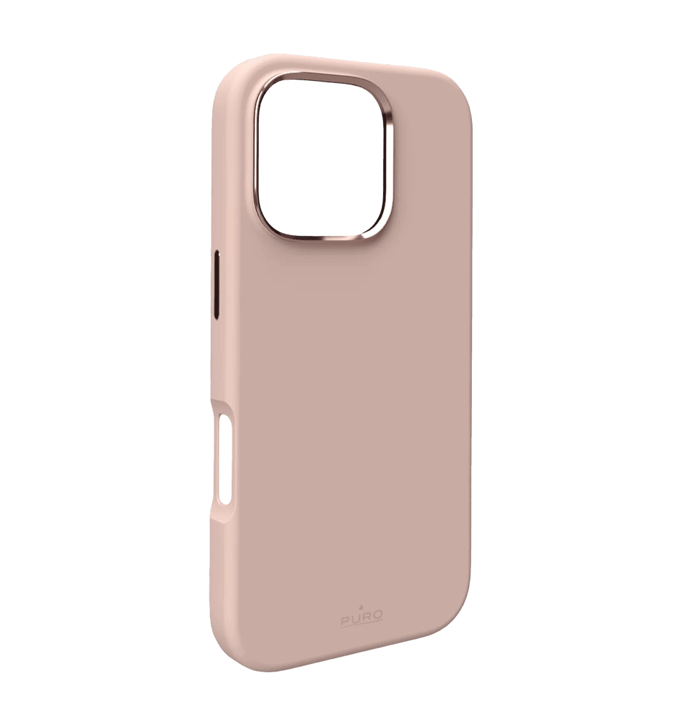 Чехол Puro Liquid Silicon Cover "ICON MAG PRO" with Magsafe, iPhone 16 Pro, beige PUIPC16P61ICONMPBE