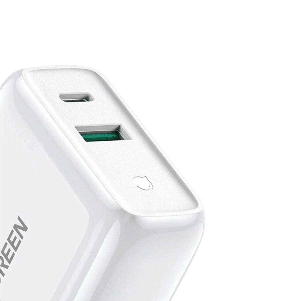 Зарядний пристрій UGREEN CD170 38W USB-C Wall Charger EU (White) (UGR-60468)