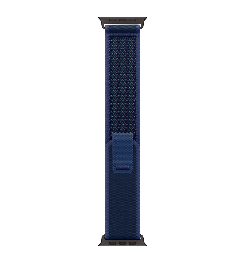 Apple Watch Ultra 2 49mm Black Titanium Case with Blue Trail Loop - S/M