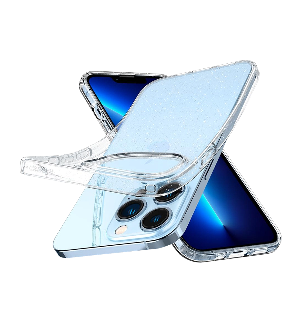 Чохол Spigen для Apple Iphone 13 Pro Liquid Crystal Glitter, Crystal Quartz (ACS03255) — фото 4