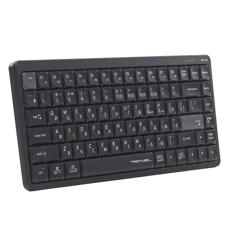 Клавиатура беспроводная A4Tech Fstyler FBX53C, цвет черный