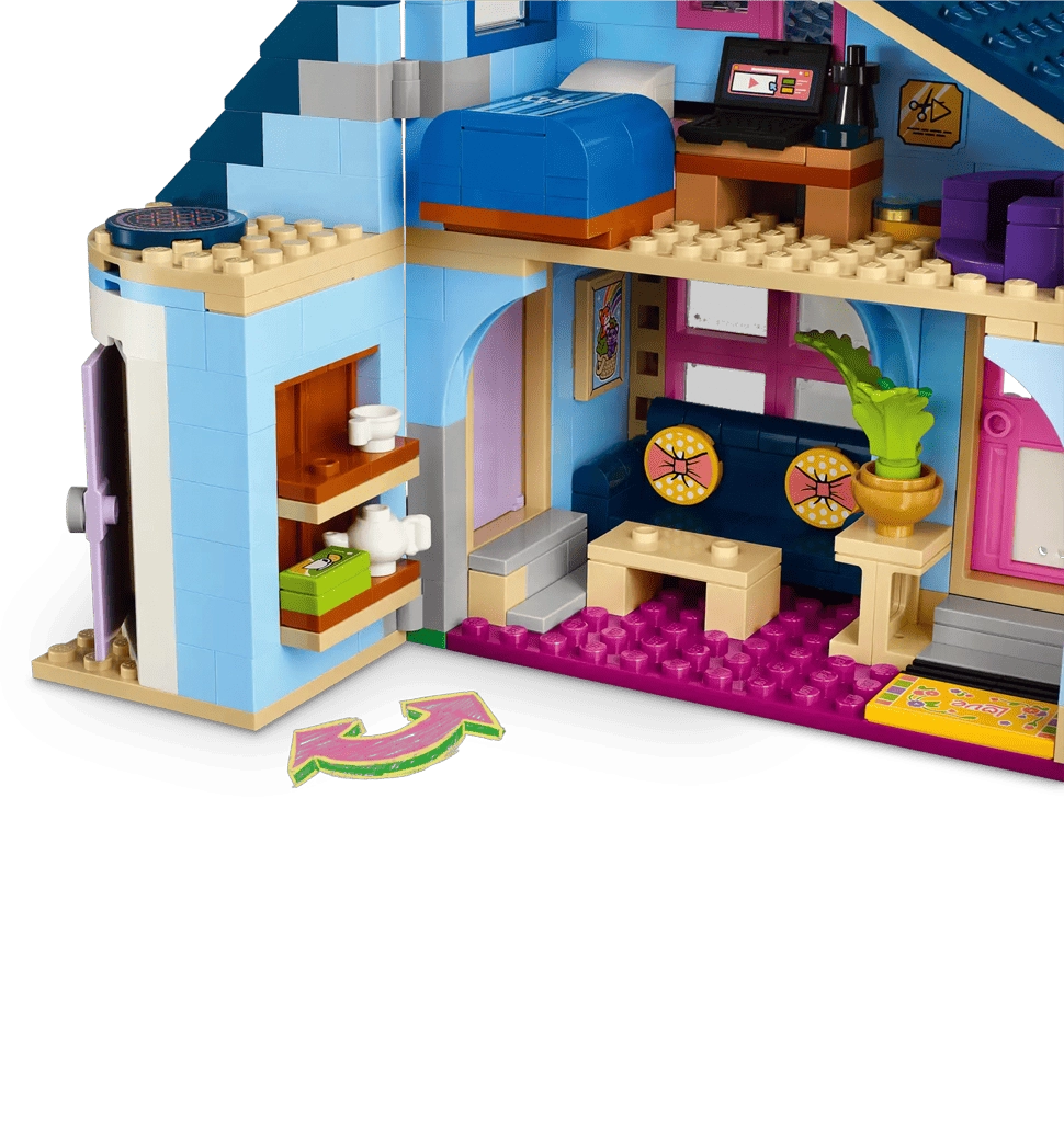 Конструктор LEGO Friends Семейные дома Олли и Пейсли