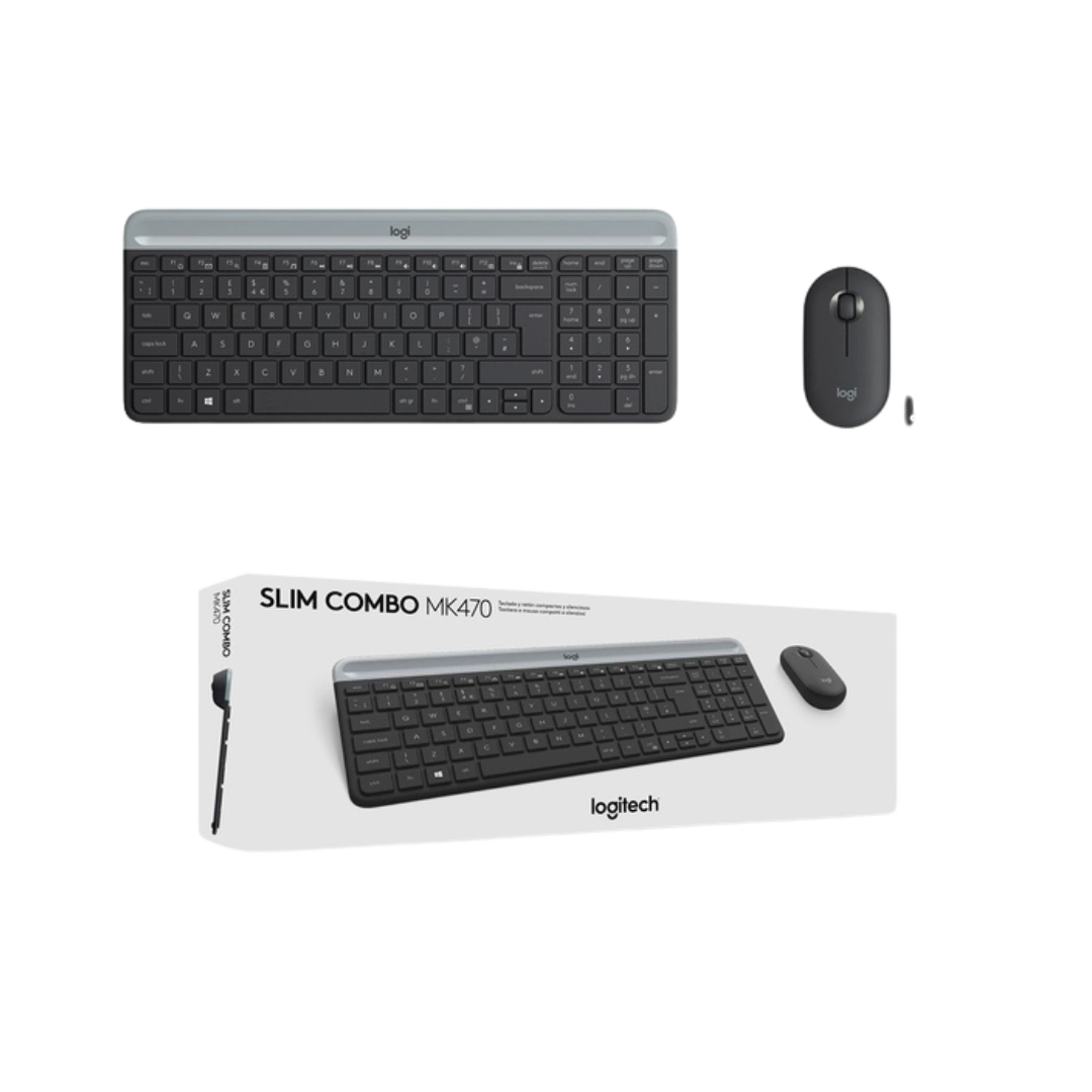 Комплект LOGITECH MK470 Slim Wireless Combo - Graphite