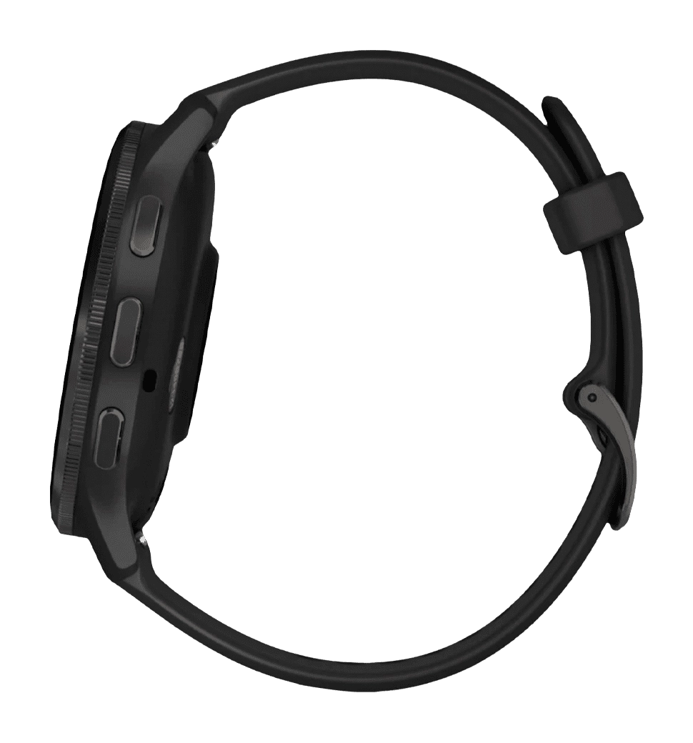 Garmin Venu 3 Slate Stainless Steel Bezel with Black Case and Silicone Band (010-02784-01/51)