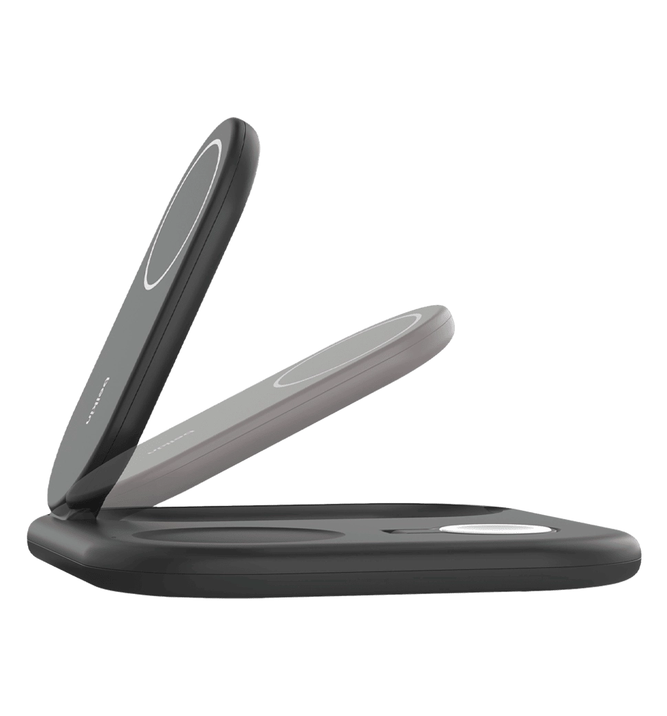 Зарядний пристрій бездротовий Belkin 3в1 Magnetic Foldable iPhone/Watch/AirPods, Qi2 15Вт, чорний