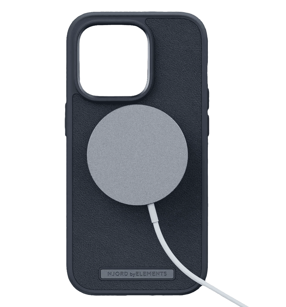 Чохол Njord Genuine Leather MagSafe Case Black for iPhone 14 Pro (NA43GL00U)