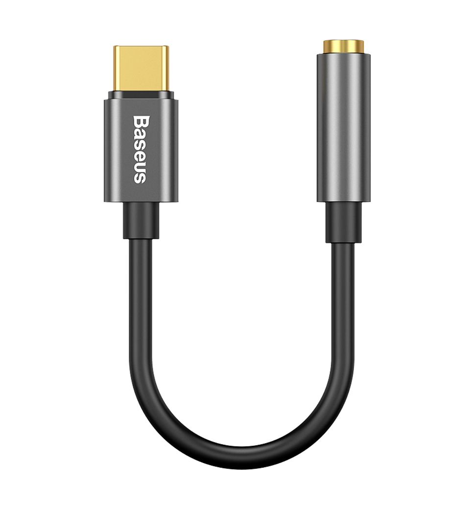 Перехідник Baseus Type-C to 3.5mm Gray (CATL54-0G)