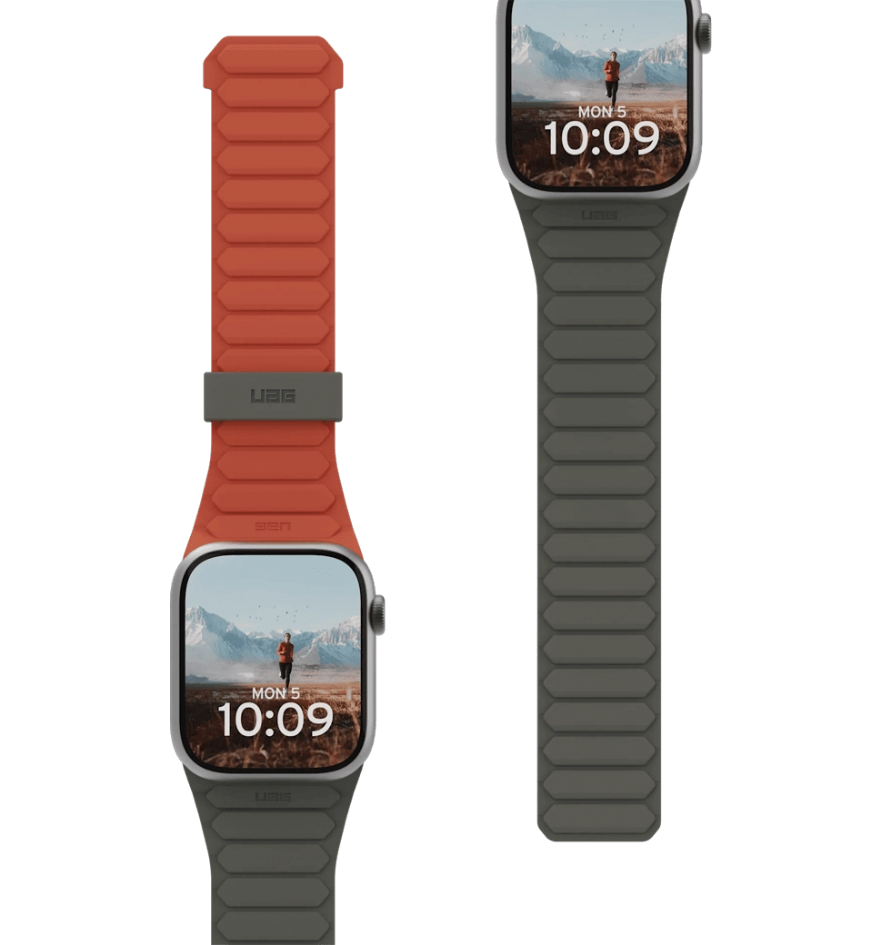 Ремінець UAG для Apple Watch 45/44/42 Pathfinder, Olive/Rust (194161117291)