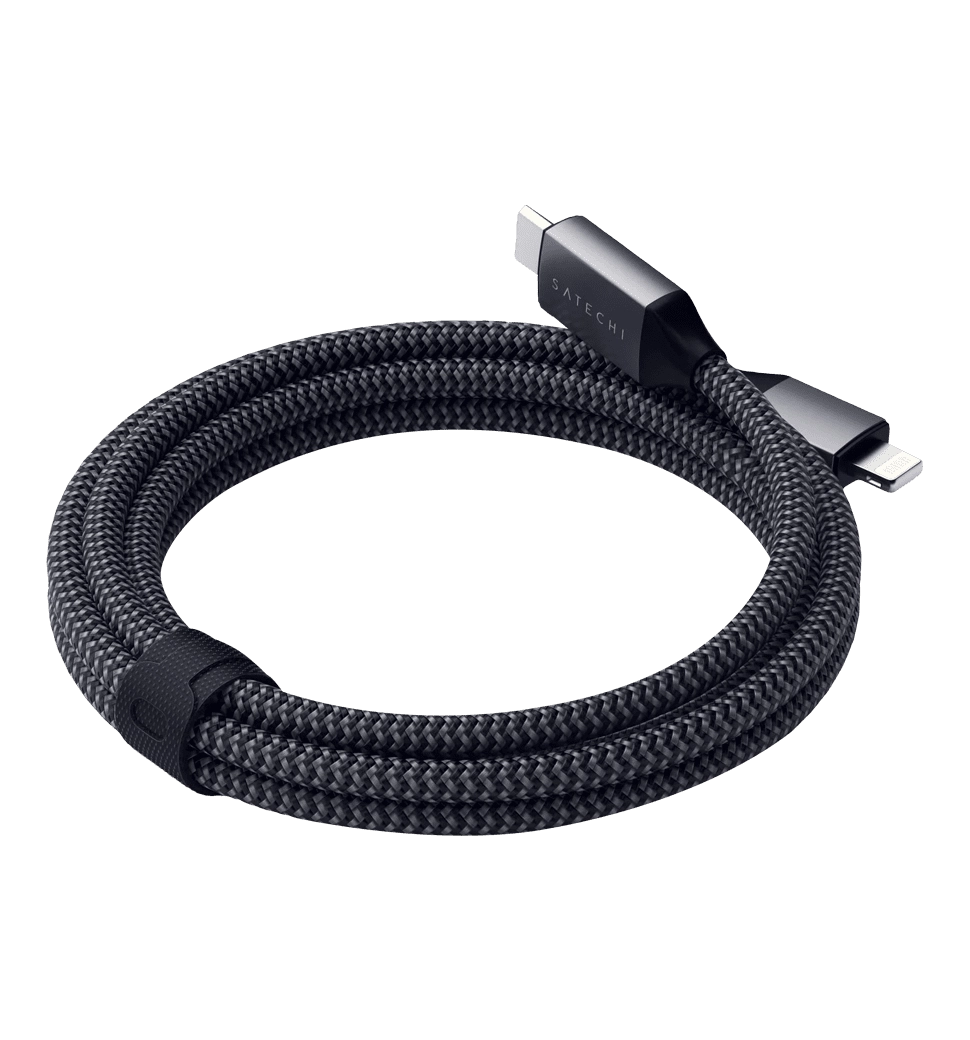 Satechi USB-C to Lightning Cable Space Gray (1.8 m) (ST-TCL18M)
