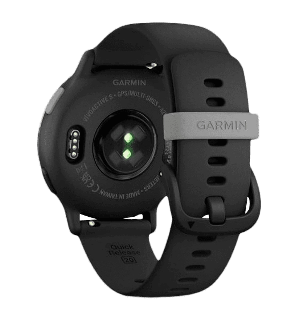 Garmin vivoactive 5 Slate Aluminum Bezel with Black Case and Silicone Band (010-02862-10)