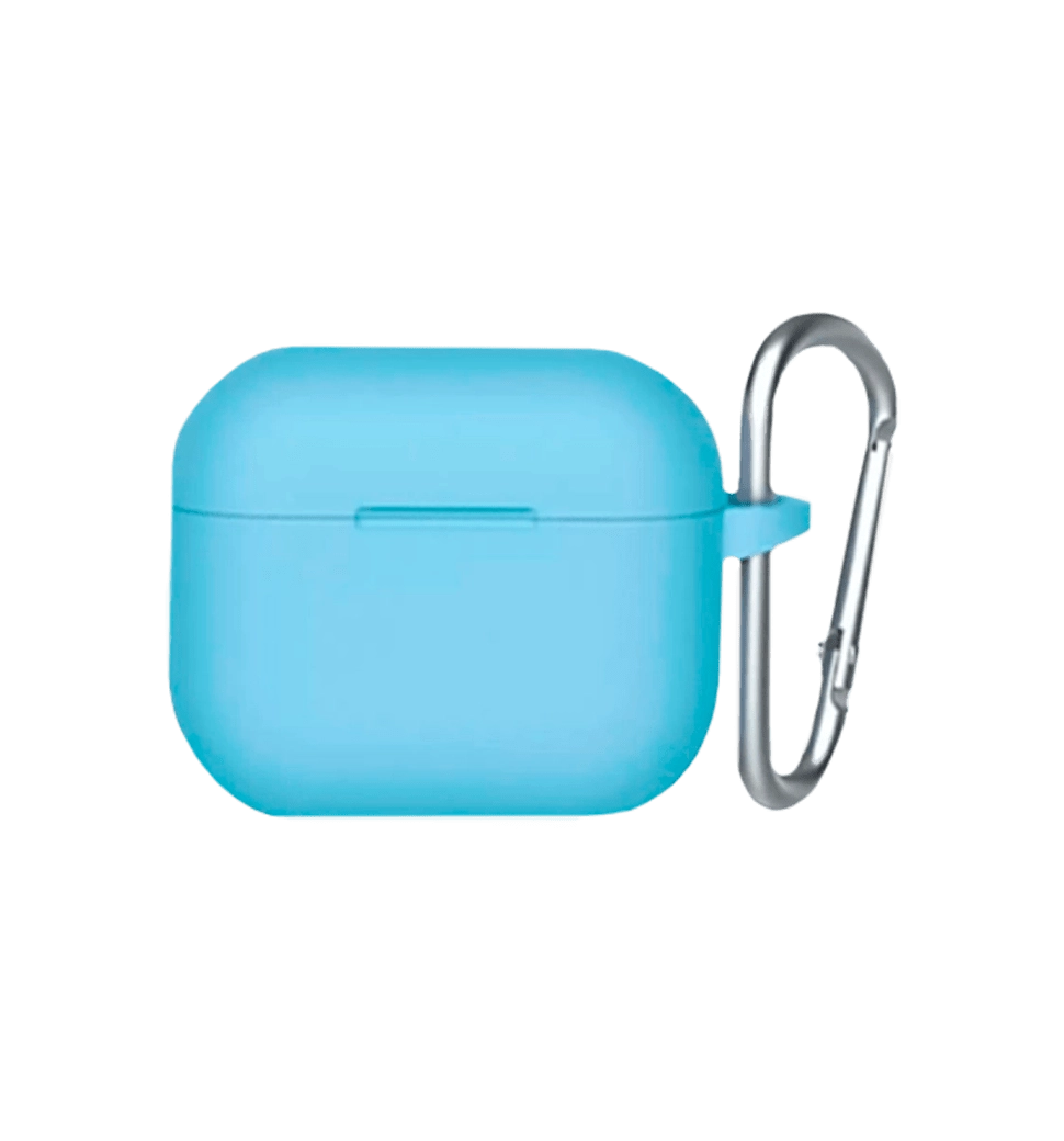 Чехол Blueo Liquid Silicone Case для AirPods 3 with Carbine Sky Blue