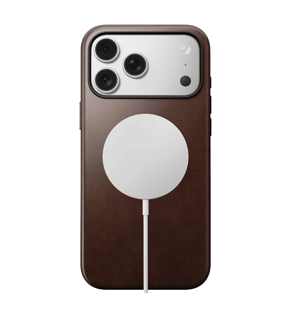 Чохол Nomad Modern Leather Horween Rustic Brown for iPhone 17 Pro Max (NM014247858)