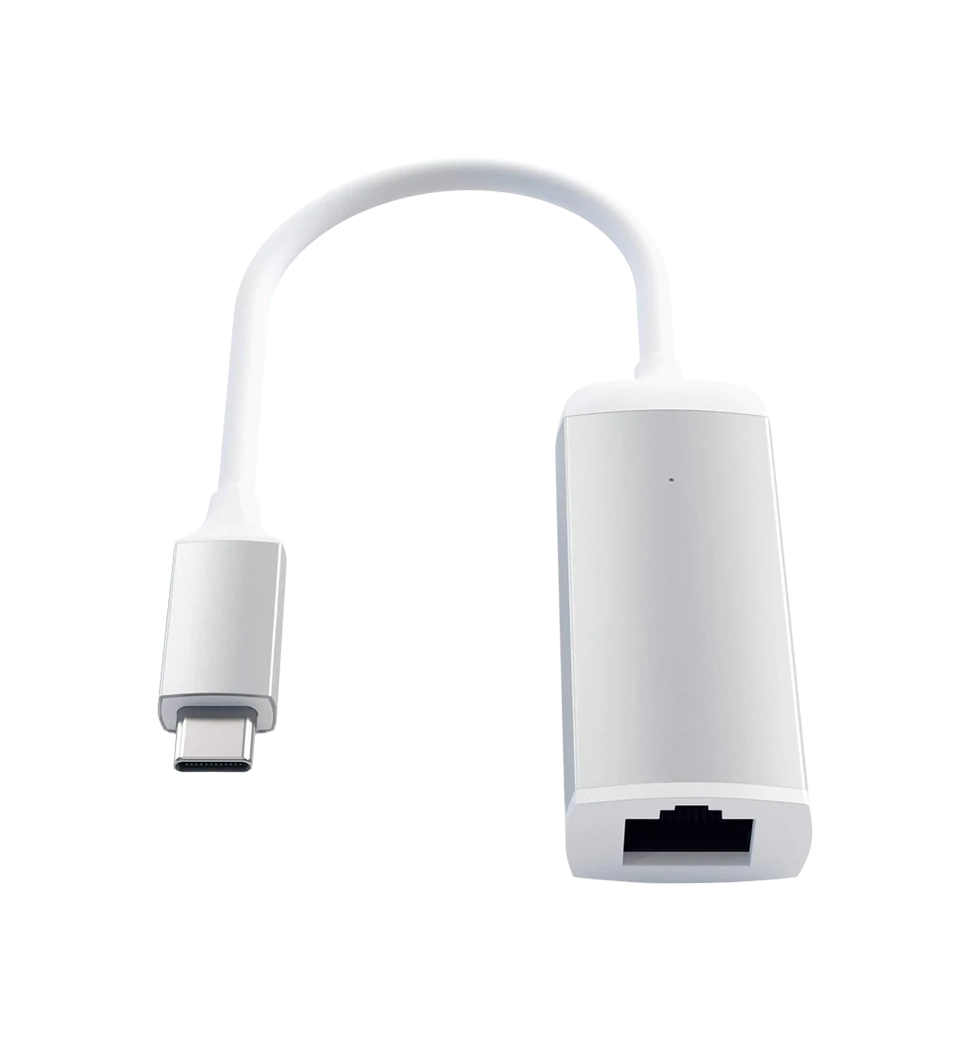 Переходник Satechi Type-C Ethernet Adapter Silver (ST-TCENS)