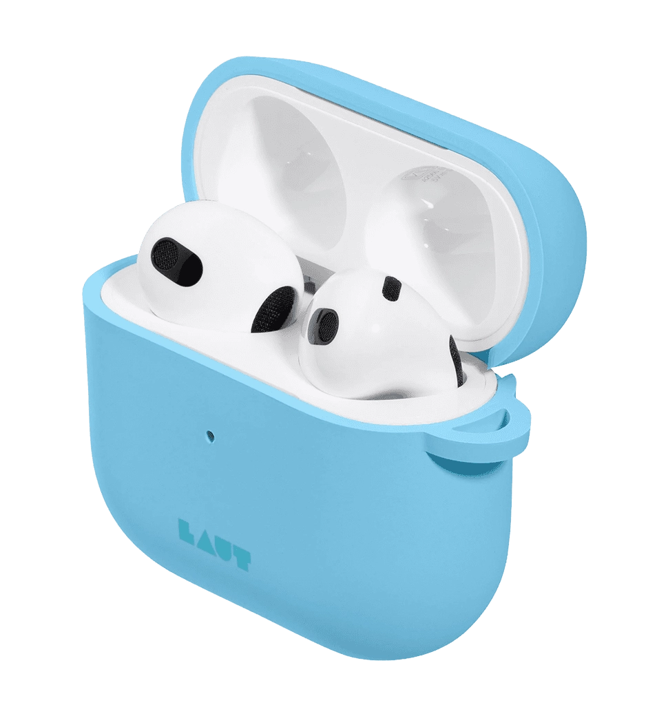 Чехол Laut HUEX PASTELS case для AirPods 3 Blue (L_AP4_HXP_BL)