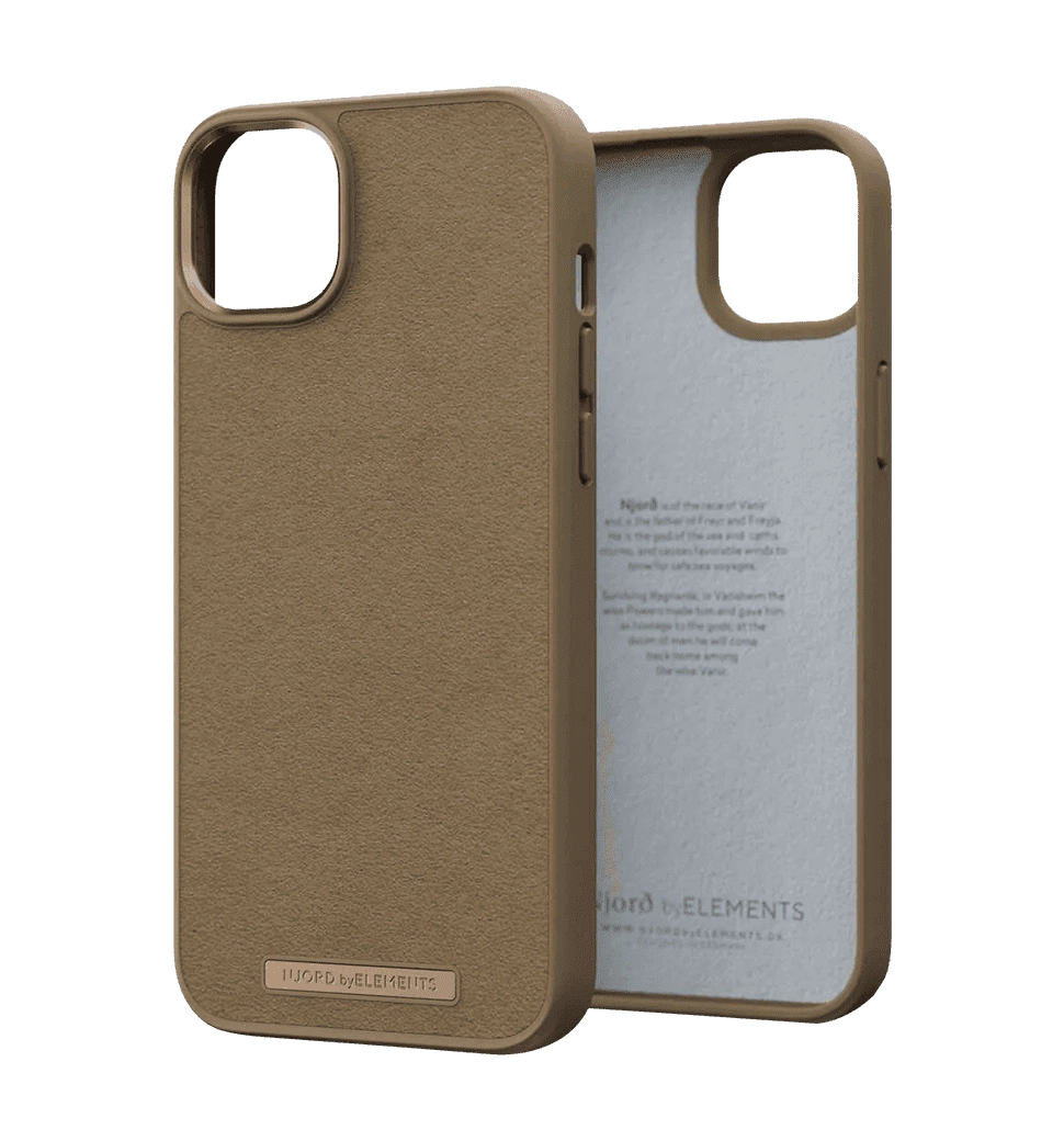 Чохол Njord Suede Comfort+ Case Camel for iPhone 14 Plus (NA42CM04)