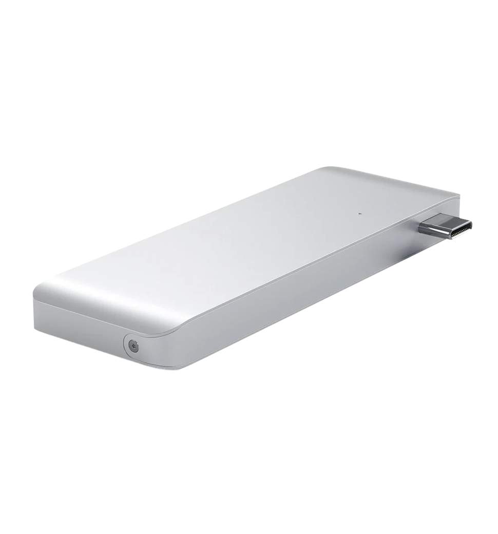 Хаб Satechi Type-C USB 3.0 Passthrough Hub Silver (ST-TCUPS)