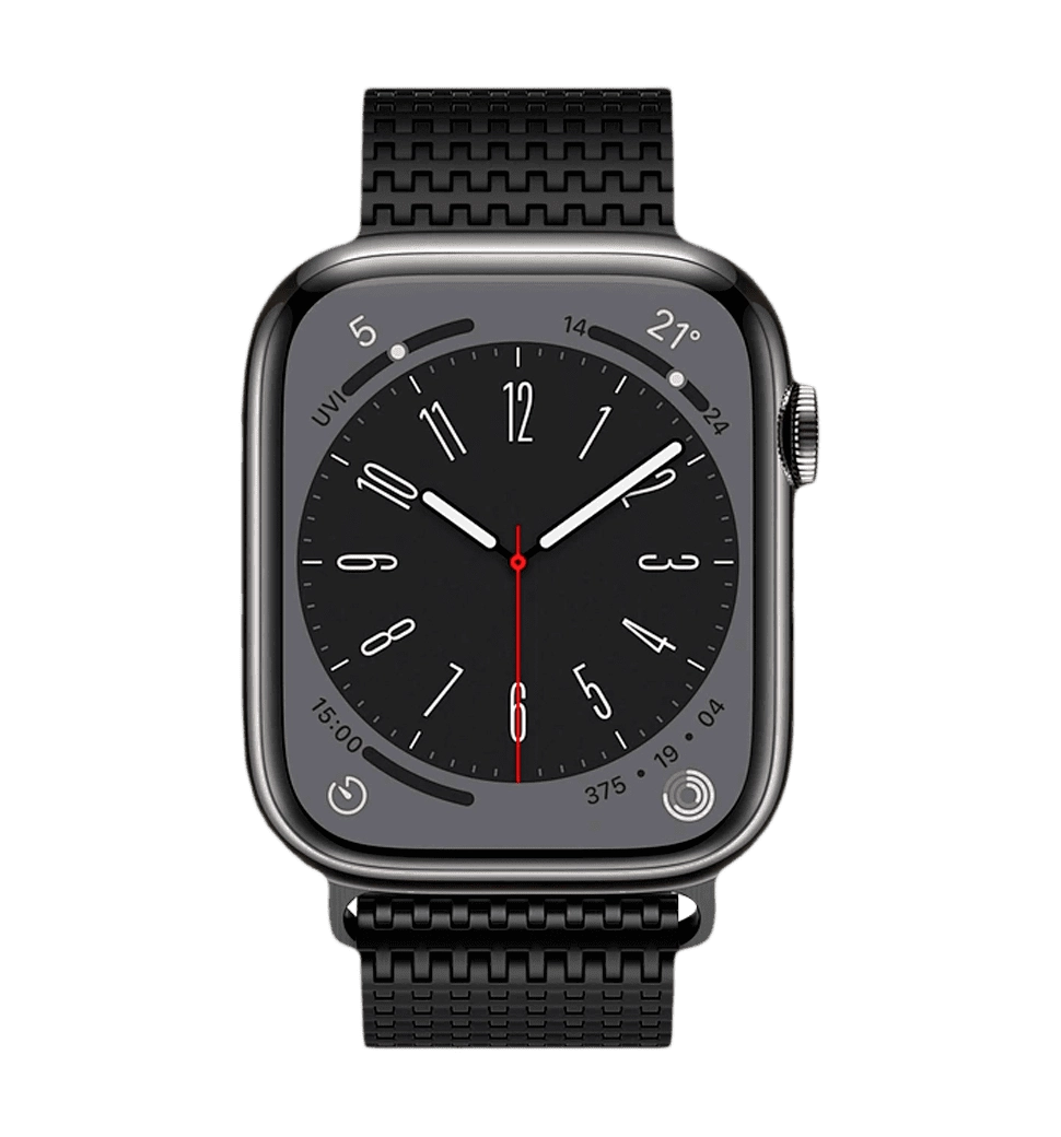 Ремінець Wiwu для Apple Watch 42/44/45/49mm Domino band Black