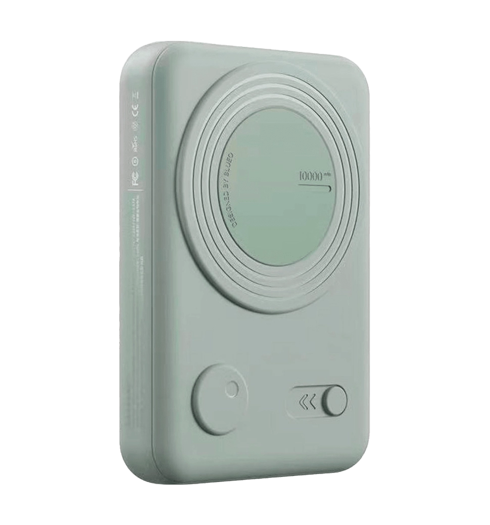 Дополнительная батарея Blueo Wireless Powerbank with Stand 10000 mA Mint Green (P010GRN(S))