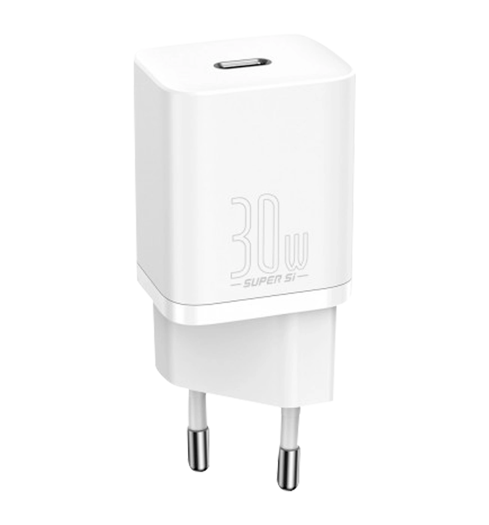 Адаптер Baseus Super Si Quick Charger IC 30W EU White (CCSUP-J02)