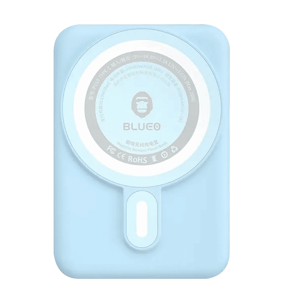 Доп батерея Blueo Wireless 10000 mA Blue