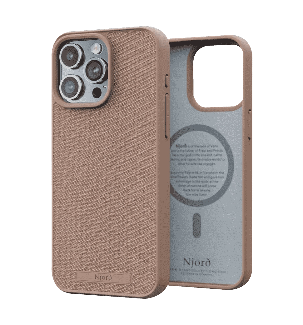 Чехол Njord Fabric MagSafe Case Pink Sand для iPhone 15 Pro (NA53FA12)