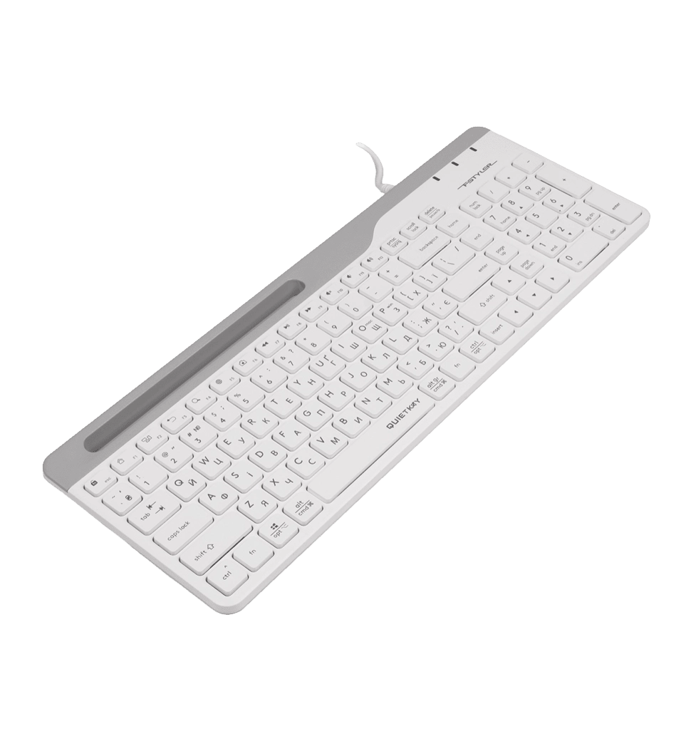 Клавіатура A4Tech Fstyler FK25 (White), USB, колір білий