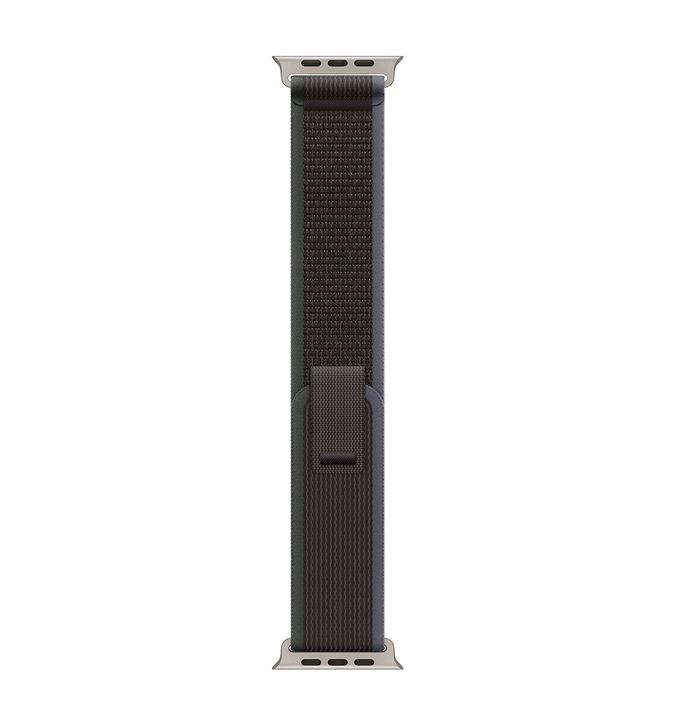 Apple Watch Ultra 2 49mm Natural Titanium Case with Blue/Black Trail Loop - M/L (MRF63)