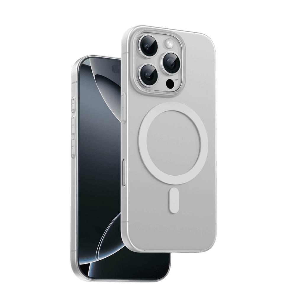 Чехол Keephone AirSkin Case for 16 Pro Max Natural Titanium (KPASP16PMTGY)