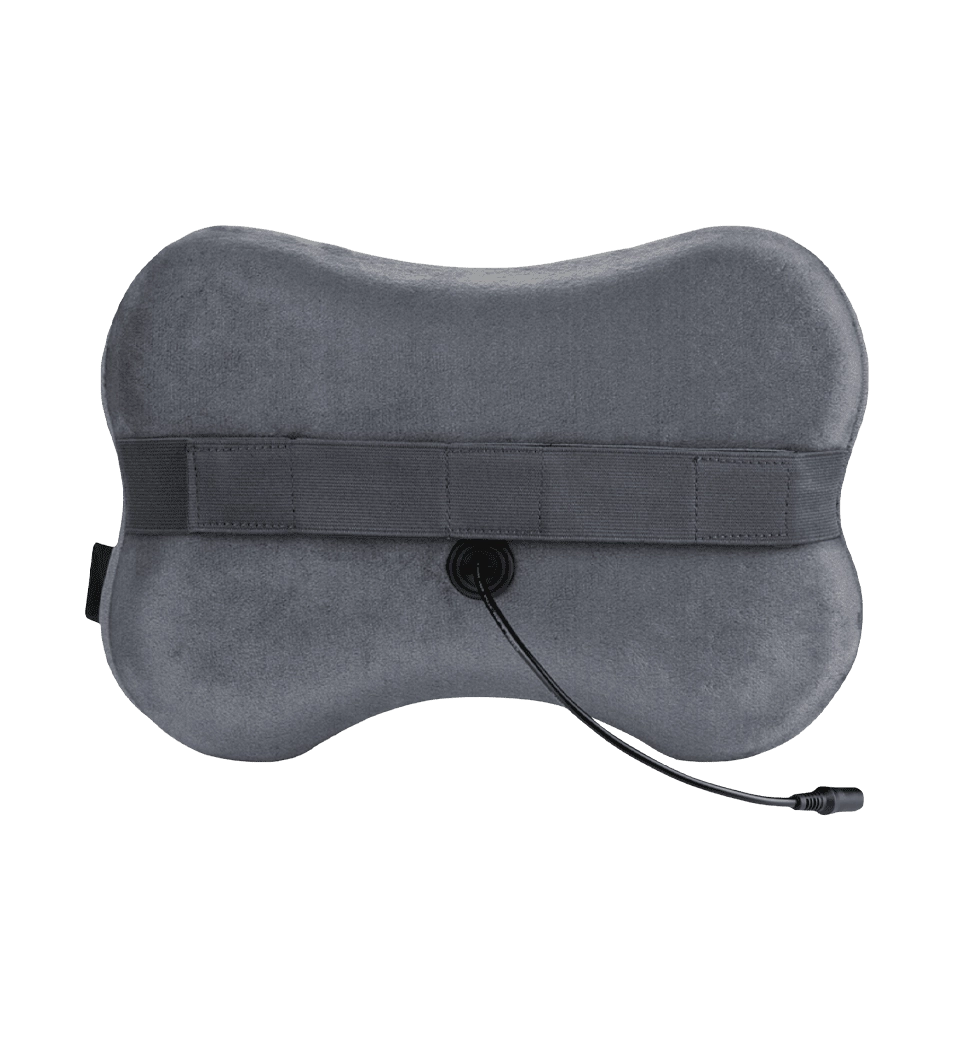 Массажная подушка NAIPO Back and Neck (Ultra-soft Plush Fabric) для спины и шеи с подогревом и доп