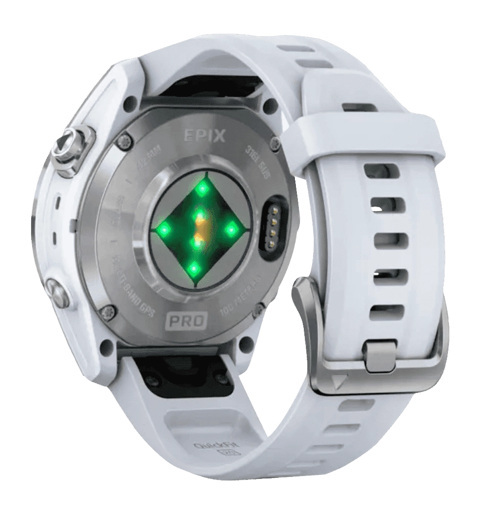 Смарт-годинник Garmin Epix Pro Gen 2 42mm Silver w. Whitestone Band (010-02802-00/01) UA