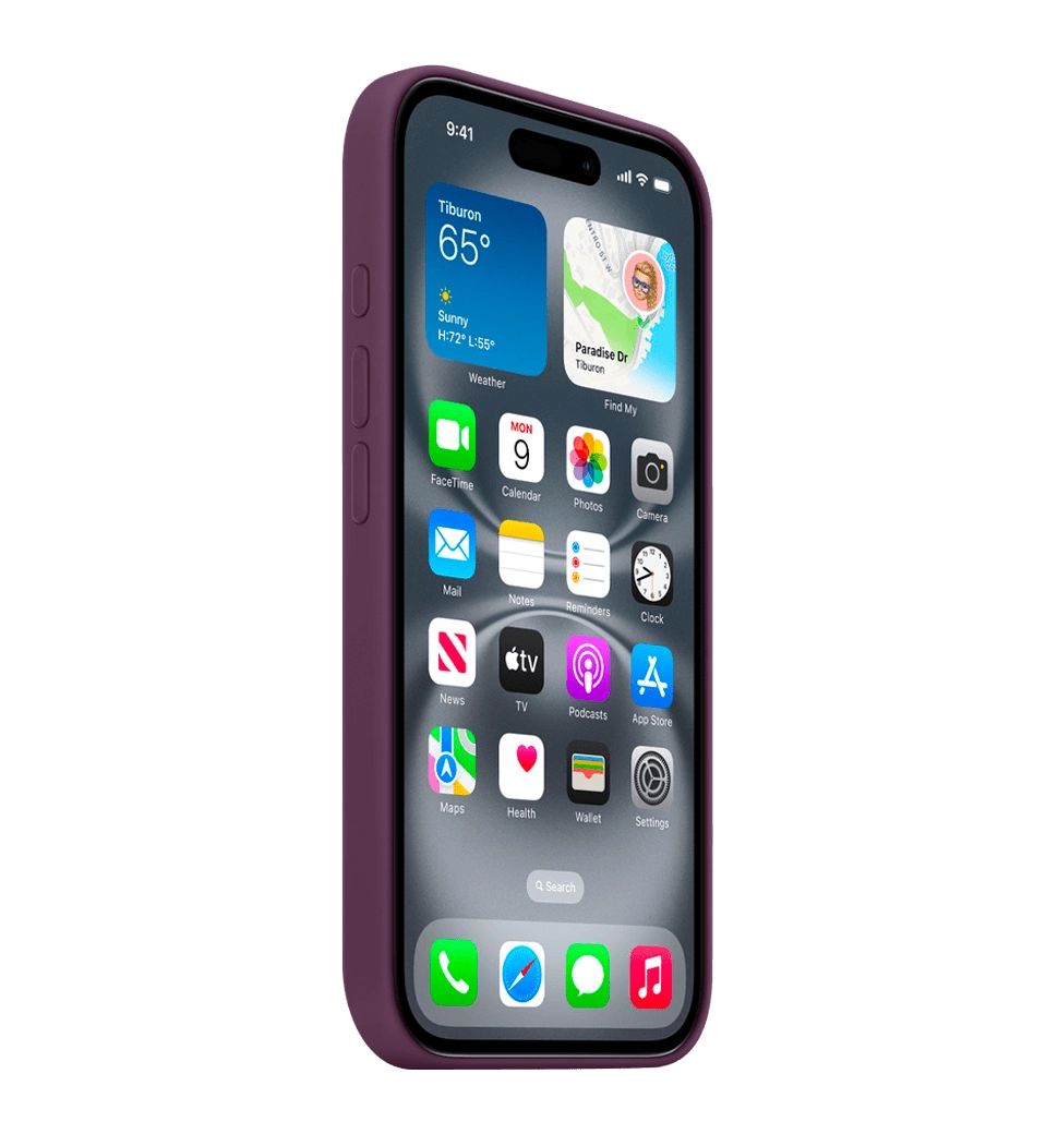 Чохол iPhone 16 Plus Silicone Case with MagSafe - Plum (MYYD3)