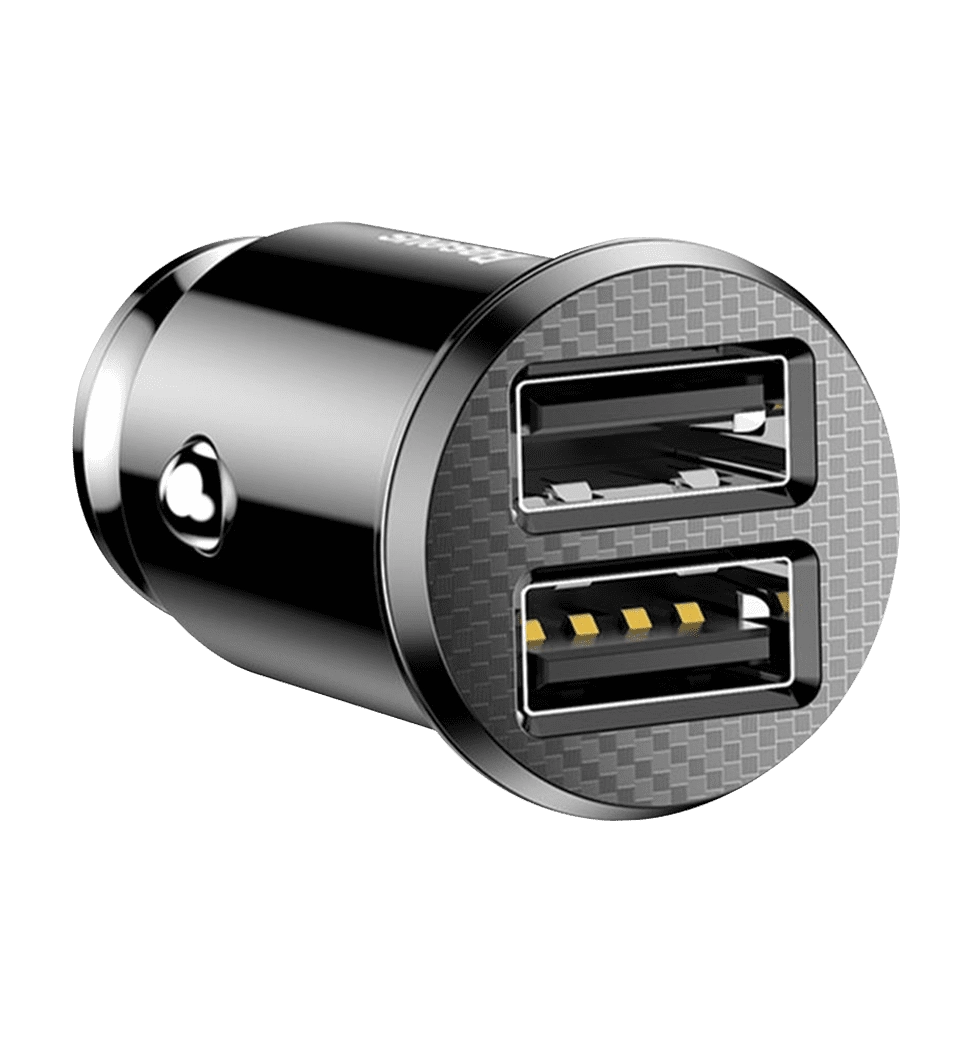 АЗП Baseus Grain 3.1A 2USB (black) (CCALL-ML01)
