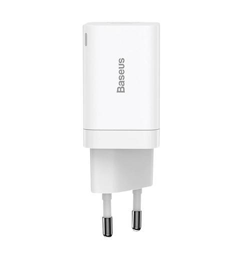Адаптер Baseus Super Si Pro Quick Charger Type-C+USB 30W White (CCSUPP-E02)