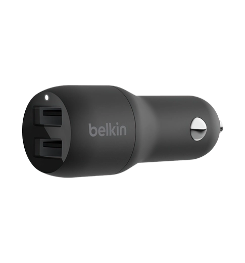 АЗП Belkin Car Charger 24W Dual USB-A, black (CCB001BTBK) — фото 6