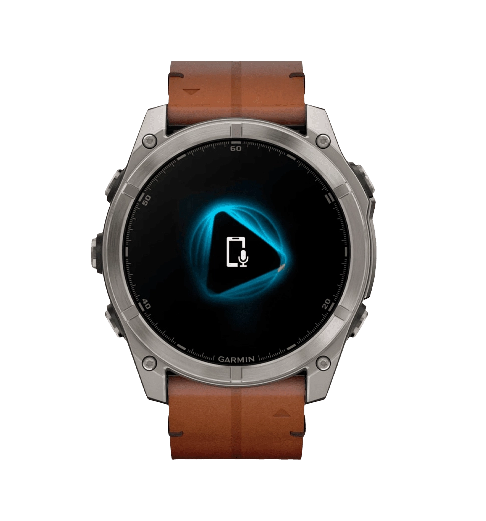 Спортивные часы Garmin Fenix 8 51mm AMOLED Sapphire Carbon grey DLC w. Chestnut Leather Band (010-02905-40) UA