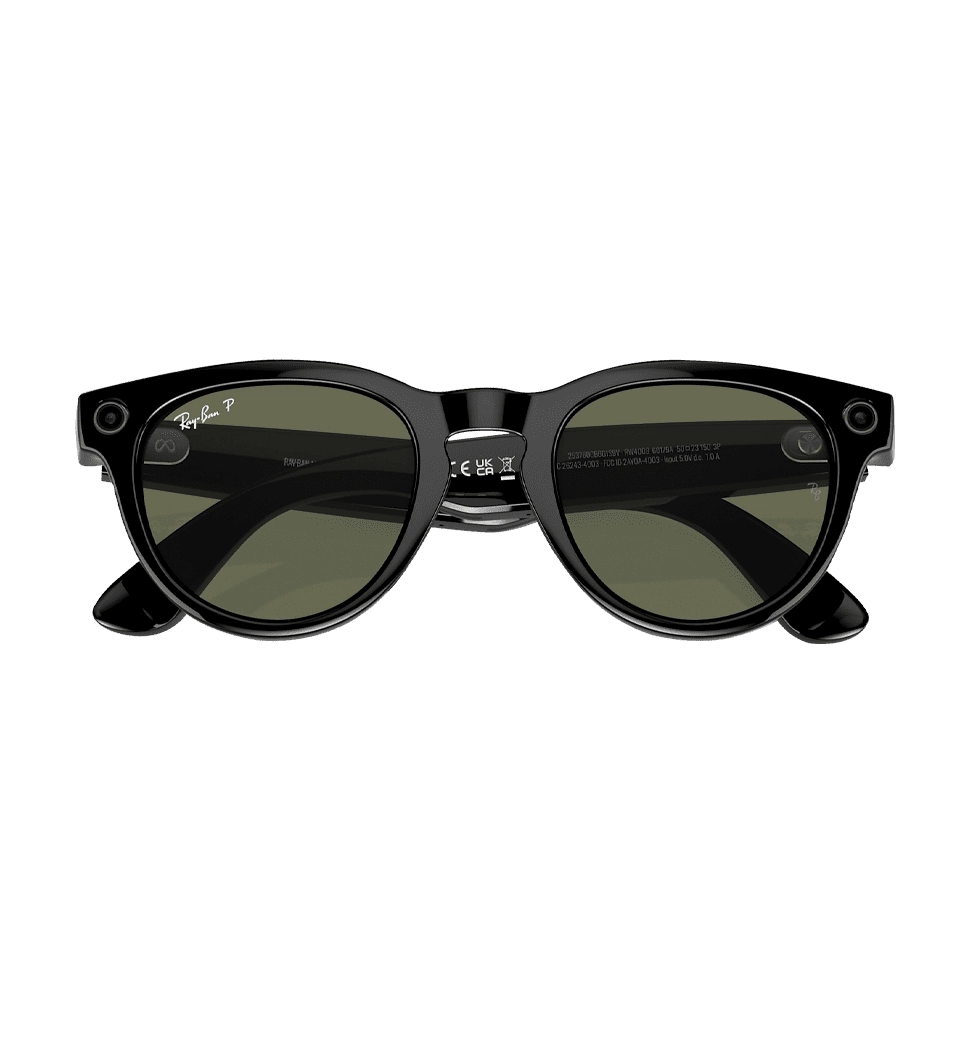 Смарт-окуляри Ray-Ban Meta Headliner Shiny Black/Green with blue-violet light (RW4009 601/9A 50-23)