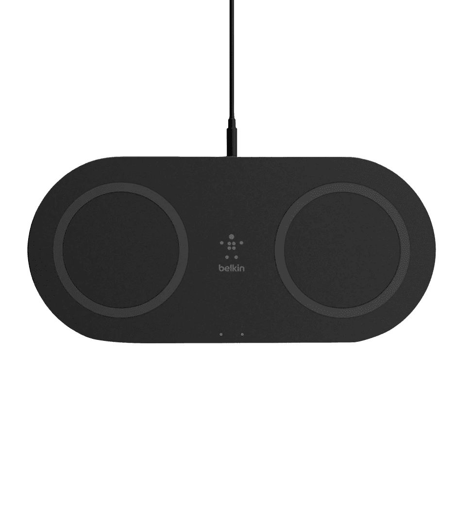 БЗП Belkin Dual Pads Wireless Charging Qi, 15W, black (WIZ008vfBK)