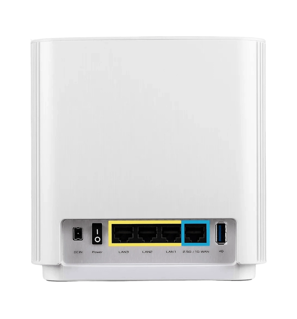 Система WiFi-Mesh ASUS ZenWiFi XT8 v2 AX6600, 3xGE LAN, 1x2.5GE WAN, 1xUSB3.1, 1мод, белый, EU-UK