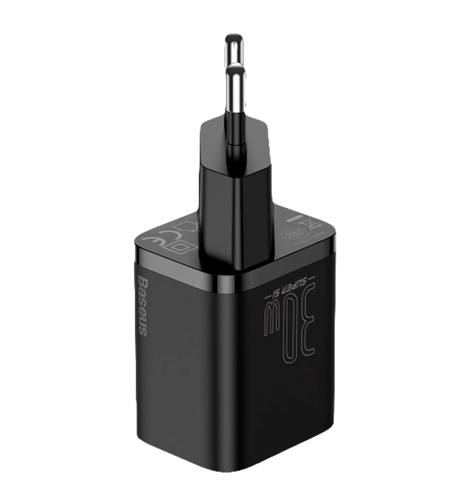 Адаптер Baseus Super Si quick charger IC 30W EU Black (CCSUP-J01)