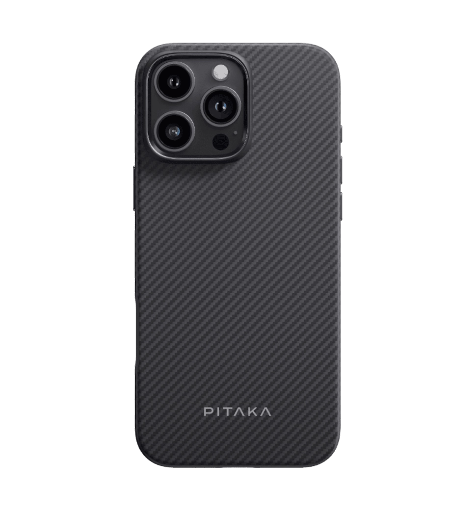 Чохол Pitaka Military-Grade Protective Case Classic Twill 600D Black/Grey for iPhone 16 Pro (KI1601PPA)