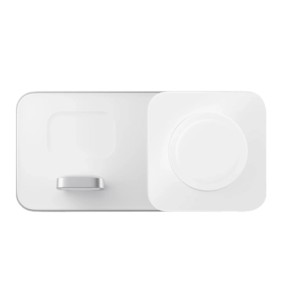 Бездротовий ЗП Nomad Base One Max Qi2 3-in-1 (3rd Gen) Silver (NM01563385)