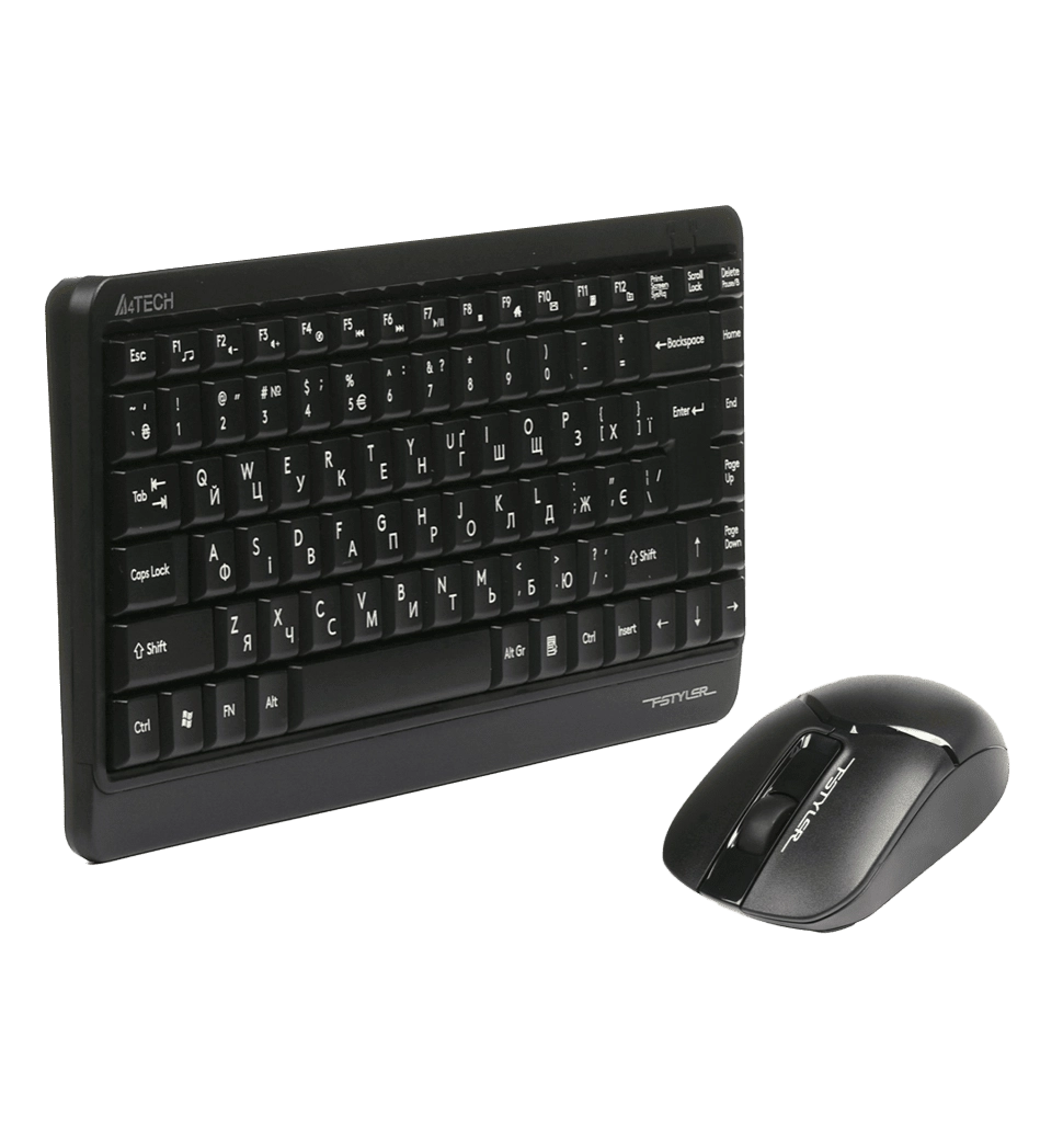 Комплект беспроводной клавиатура с мышью A4Tech Fstyler FG1112