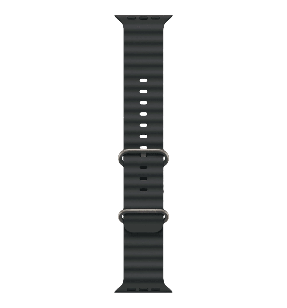 Apple Watch Ultra 2 49mm Natural Titanium Case with Black Ocean Band (MYT03+MXTL3)