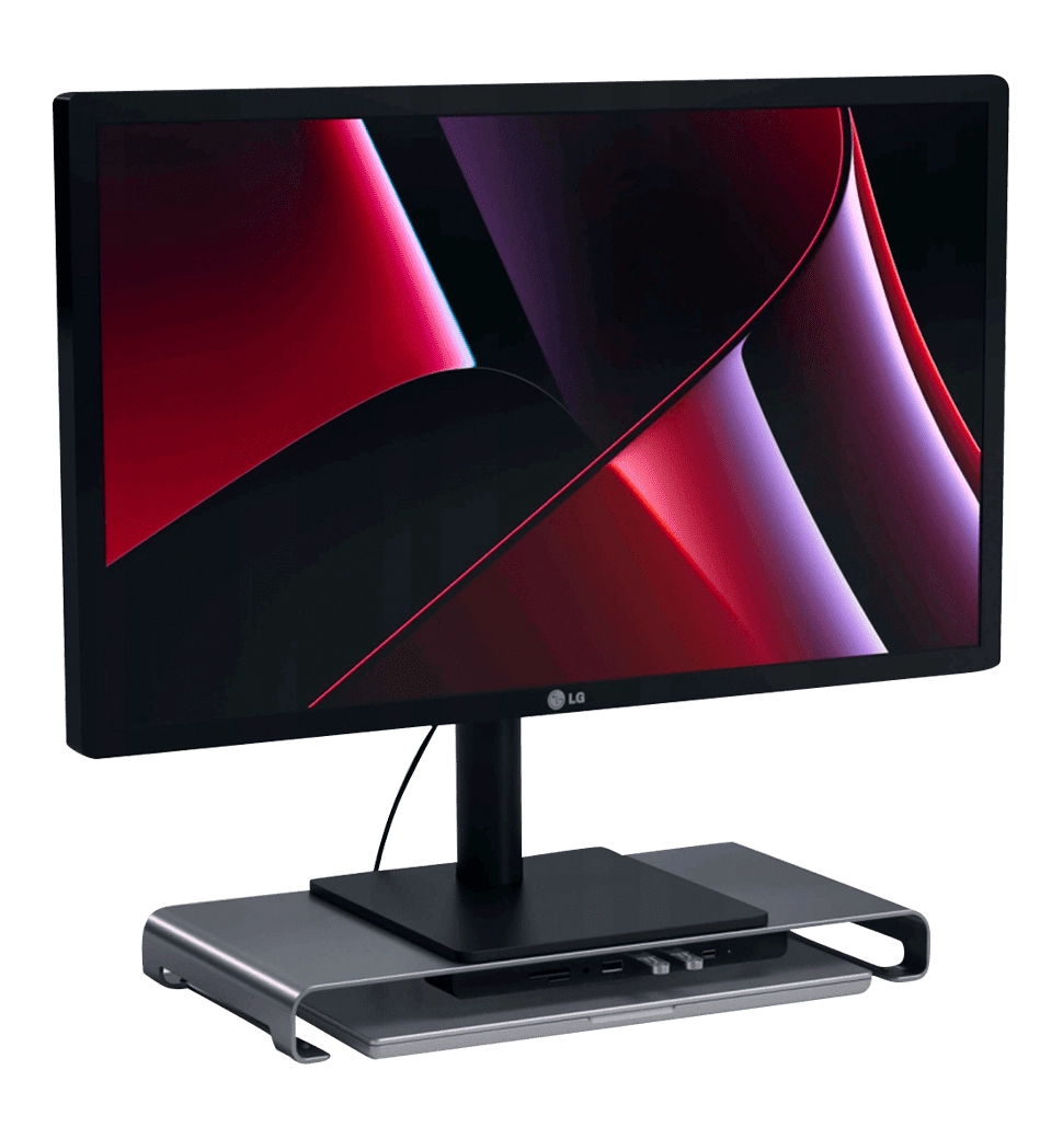 Satechi Aluminum USB-C Monitor Stand Hub XL Space Gray (ST-UCSHXLM)