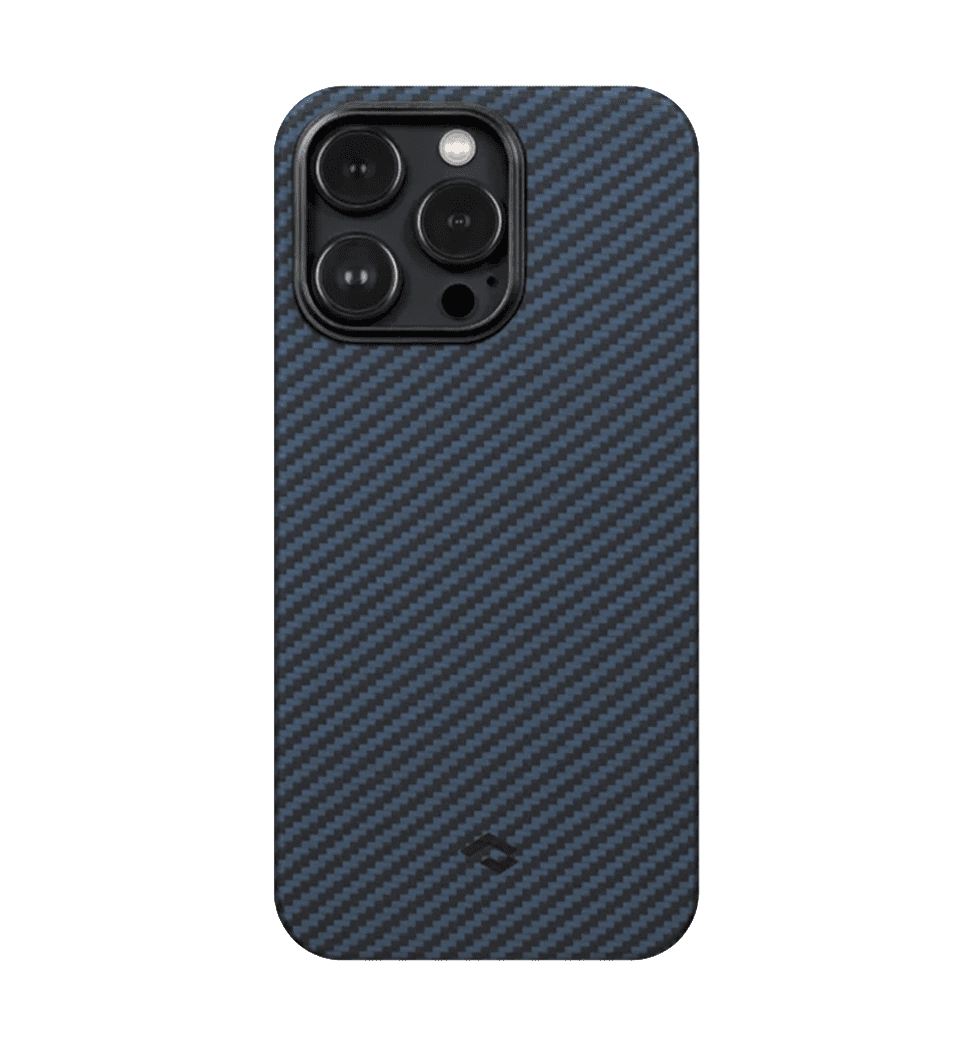 Чохол Pitaka MagEZ Case 3 Twill 1500D Black/Blue for iPhone 14 Pro (KI1408P)