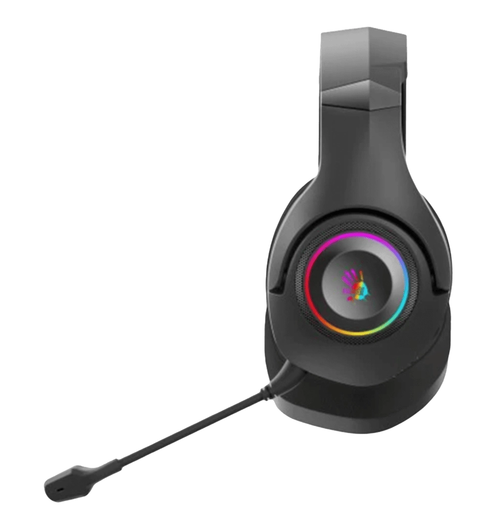 Гарнітура ігрова Bloody GR270 (Black) з RGB підсвічуванням, чорний колір, Bluetooth v5.2 + 2.4GHz +