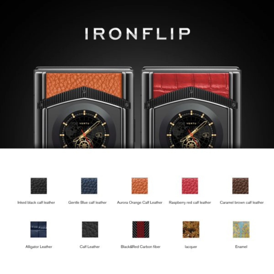 VERTU IRONFLIP CALFSKIN SERIES Jade Black
